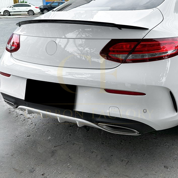 Brabus Style Gloss Black Boot Spoiler for Mercedes Benz W205 C Class Coupe 15-21