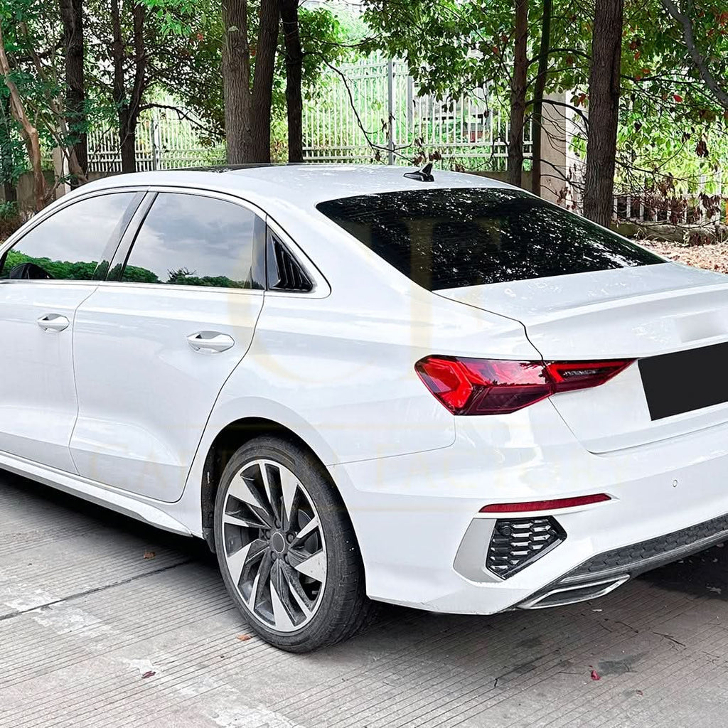 Gloss Black Window Louver Vents for Audi A3 8Y Saloon 20-Present