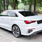 Gloss Black Window Louver Vents for Audi A3 8Y Saloon 20-Present