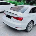 V Style Gloss Black Boot Spoiler for Audi A3 8V S3 RS3 Saloon 13-20