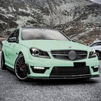 V Style Gloss Black Front Splitter for Mercedes Benz W204 C63 11-14