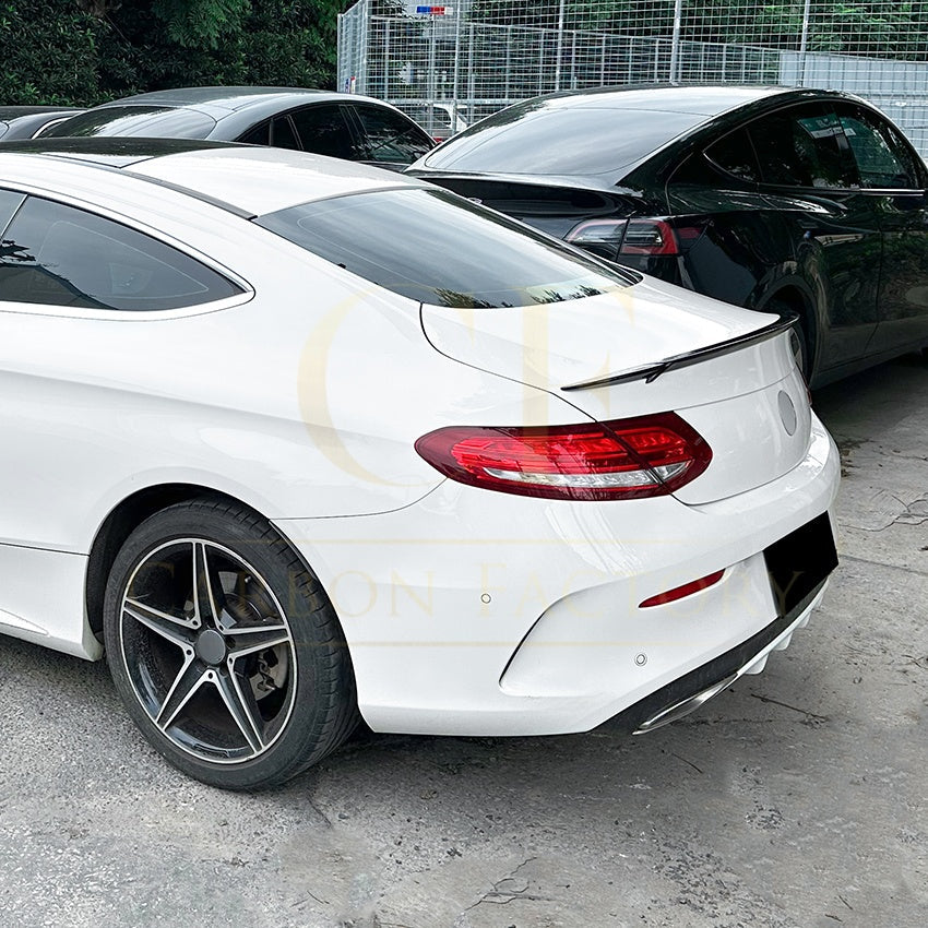 Brabus Style Gloss Black Boot Spoiler for Mercedes Benz W205 C Class Coupe 15-21