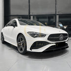 AMG Style Gloss Black Front Splitter for Mercedes Benz W177 A Class AMG & A35 23-25