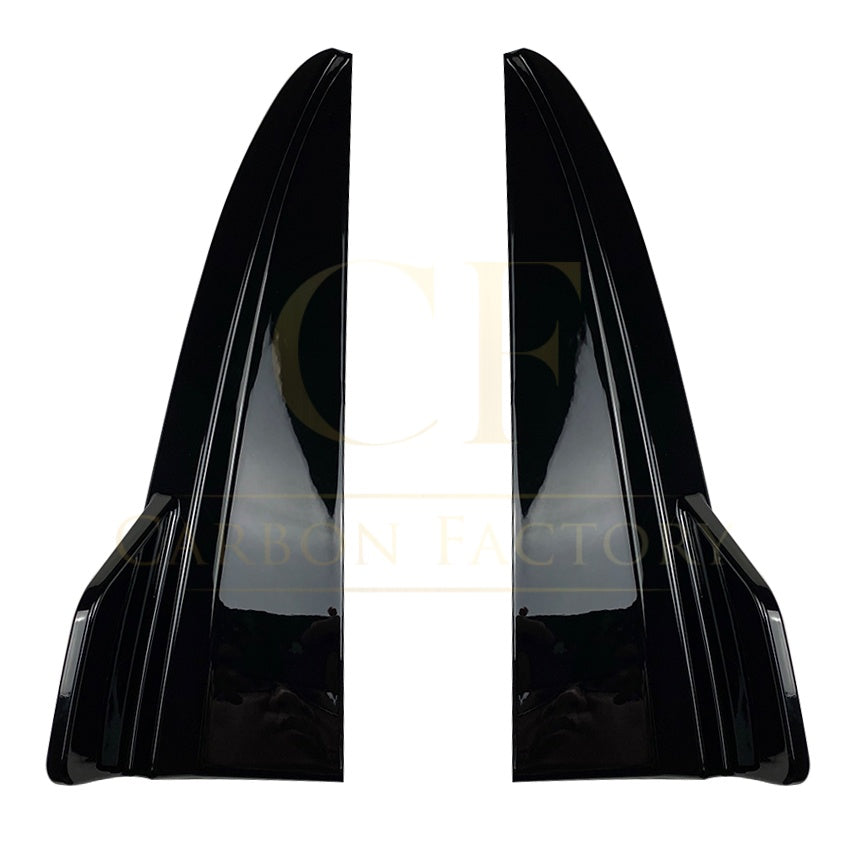 Gloss Black Rear Bumper Spats for Mercedes Benz W205 C Class Saloon 15-21