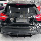 V Style Gloss Black Rear Diffuser for Mercedes Benz W176 A45 13-18