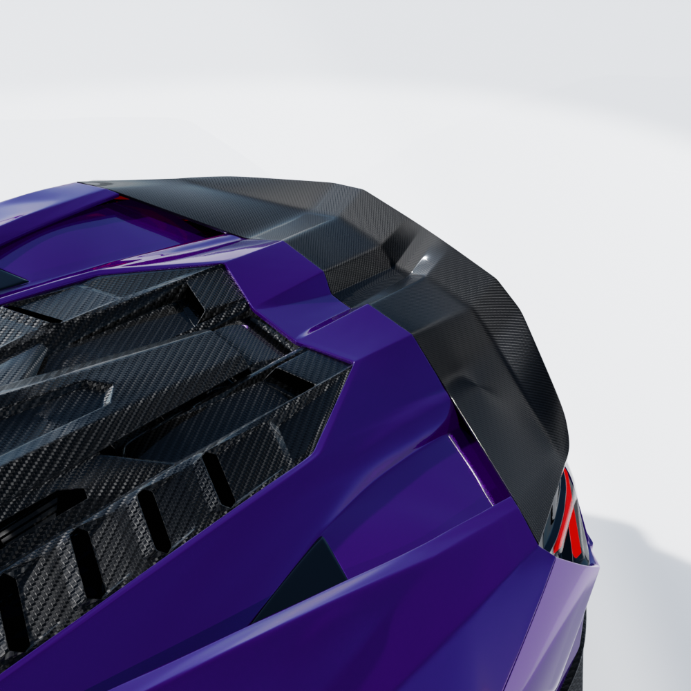 LAMBORGHINI REVUELTO CARBON FIBRE SPOILER - CT DESIGN