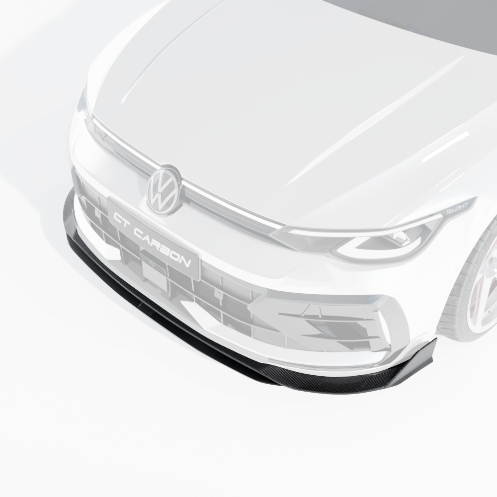 VW GOLF MK8.5 R 2024+ CARBON FIBRE SPLITTER - CT DESIGN
