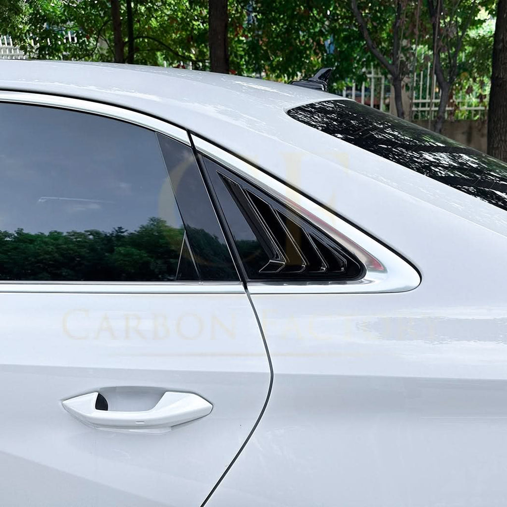 Gloss Black Window Louver Vents for Audi A3 8Y Saloon 20-Present