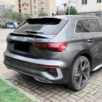 Gloss Black Mid Spoiler for Audi A3 S3 RS3 8Y Sportback 20-Present