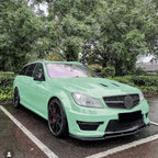 V Style Gloss Black Front Splitter for Mercedes Benz W204 C63 11-14
