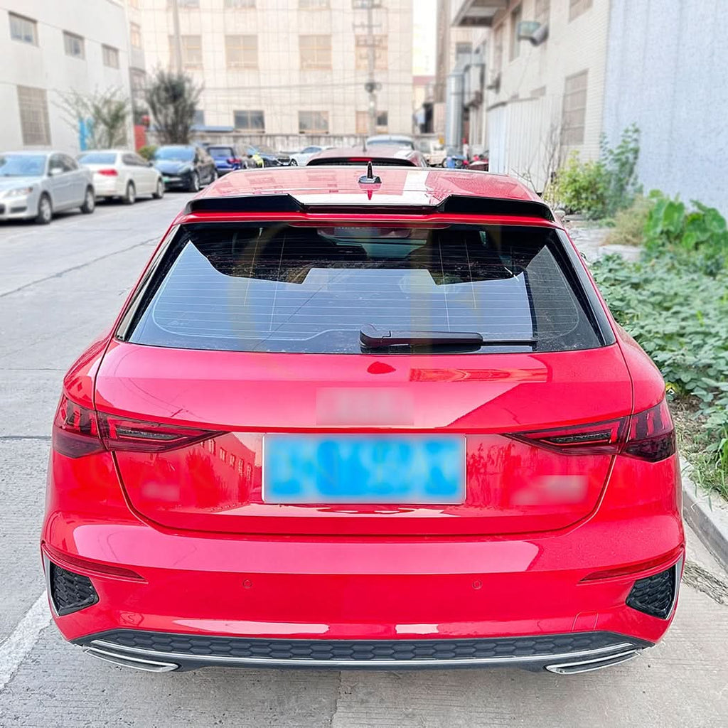 V Style Gloss Black Roof Spoiler for Audi A3 S3 RS3 8Y Sportback 20-Present