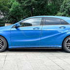 V Style Gloss Black Side Skirts for Mercedes Benz W176 A Class 13-18