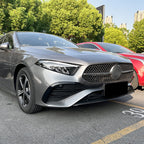 Gloss Black Front Bumper Side Grille Trims for Mercedes Benz W177 A Class AMG & A35 23-25