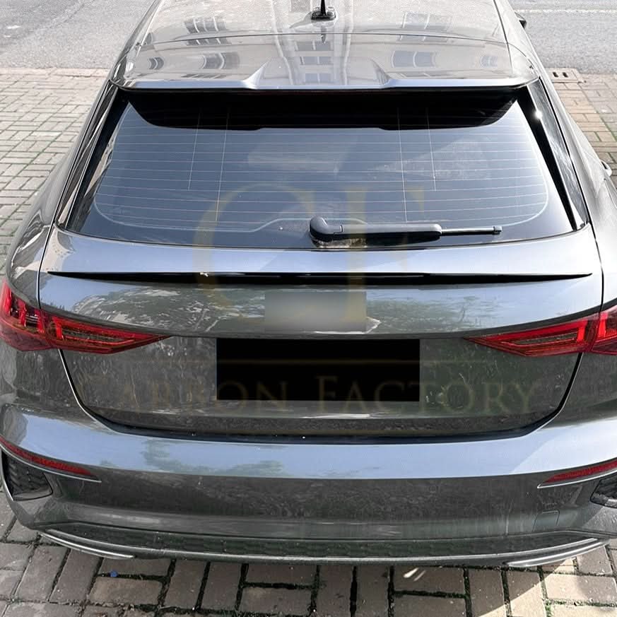 Gloss Black Mid Spoiler for Audi A3 S3 RS3 8Y Sportback 20-Present