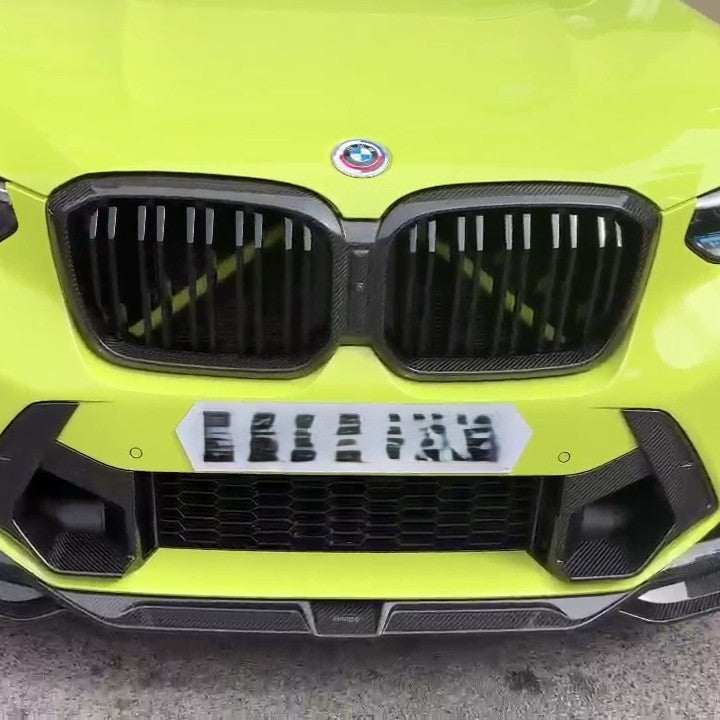 Double Slat Pre-Preg Carbon Fibre Front Grille for BMW F97 X3M F98 X4M LCI 22-26