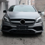 AMG Gloss Black Canards Winglets Splitter (7 Pieces) for Mercedes Benz W176 A Class 16-18