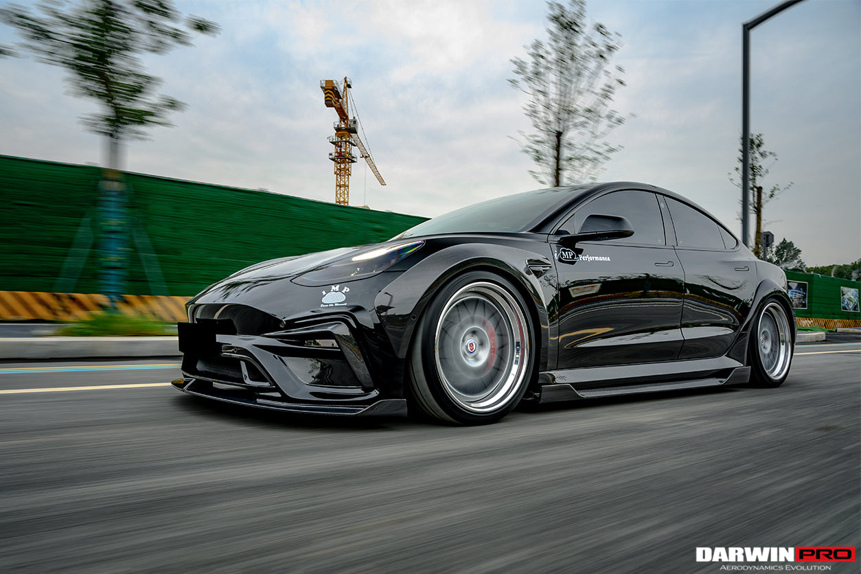 DARWINPRO - TESLA MODEL 3 IMP PERFORMANCE PARTIAL CARBON FIBER FRONT BUMPER