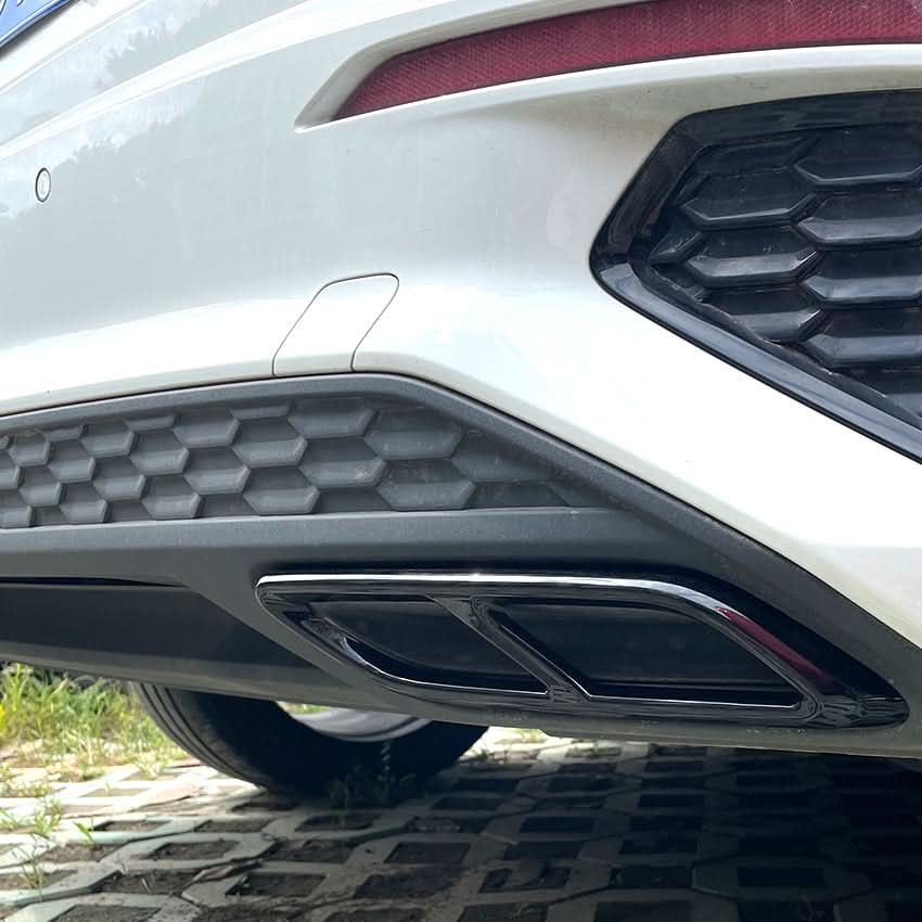 Gloss Black Exhaust Tip Covers for Audi A3 8Y S Line 20-24