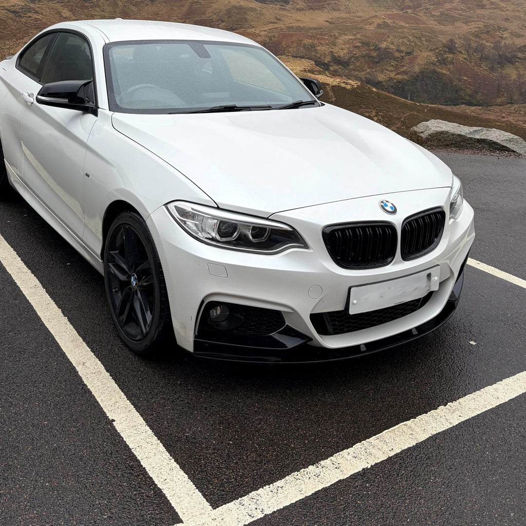 MP Style Gloss Black Front Splitter for BMW F22 2 Series M Sport 14-Present