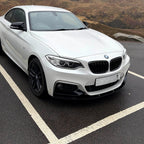 MP Style Gloss Black Front Splitter for BMW F22 2 Series M Sport 14-Present
