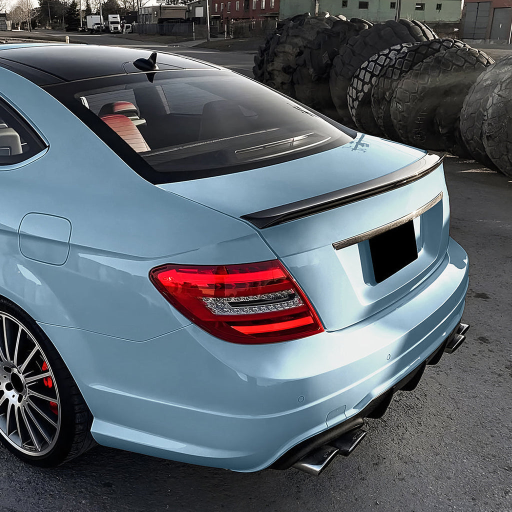 AMG Style Gloss Black Boot Spoiler for Mercedes Benz W204 C Class & C63 Coupe 07-14