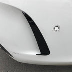 Gloss Black Rear Bumper Trims for Mercedes Benz W205 C Class Saloon 15-21