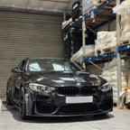 MP Style Carbon Fibre Front Splitter 1 Piece Design for BMW F80 M3 F82 F83 M4 14-20