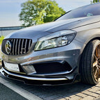 A Style Gloss Black Front Splitter for Mercedes Benz W176 A Class 13-15