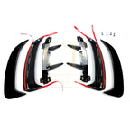 Gloss Black Rear Bumper Trims for Mercedes Benz W177 A Class Saloon 18-25 (Replacement)