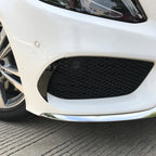 Gloss Black Front Canards (2 pcs) for Mercedes Benz W205 C Class 15-18