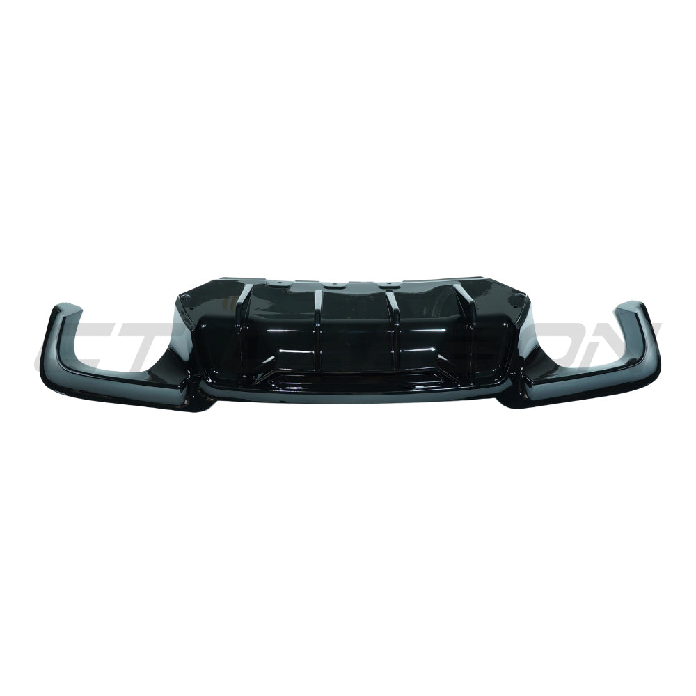 BMW 5 SERIES F10/F11 2011-2017 GLOSS BLACK DIFFUSER - QUAD TIP