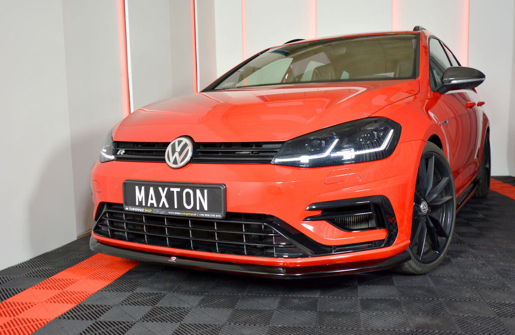 Front Splitter V.6 VW Golf 7 R / R-Line Facelift CARBON LOOK