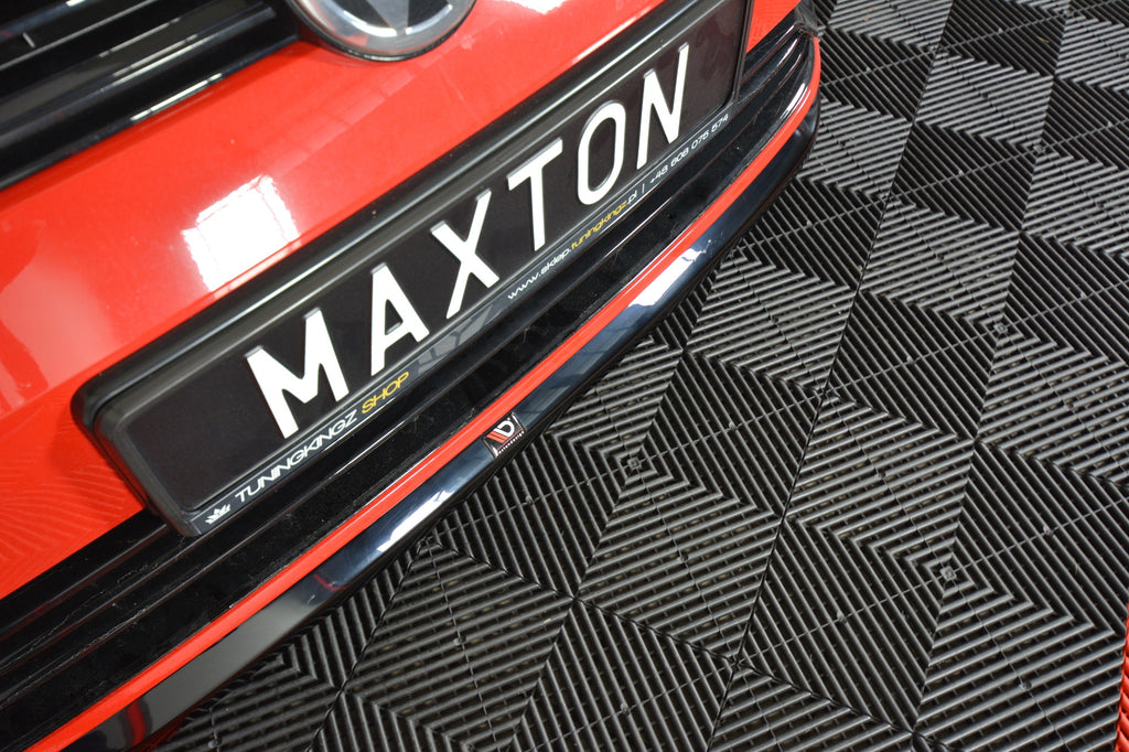 Front Splitter V.6 VW Golf 7 R / R-Line Facelift CARBON LOOK