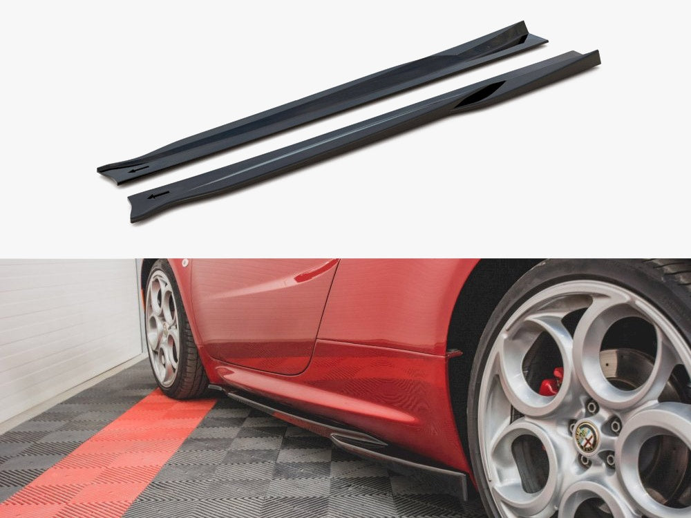 Side Skirts Diffusers Alfa Romeo 4C (2013-2017) - Textured