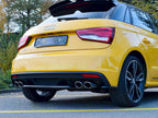 Rear Central Splitter Audi S1 Mk1 (2014-2018) - Textured