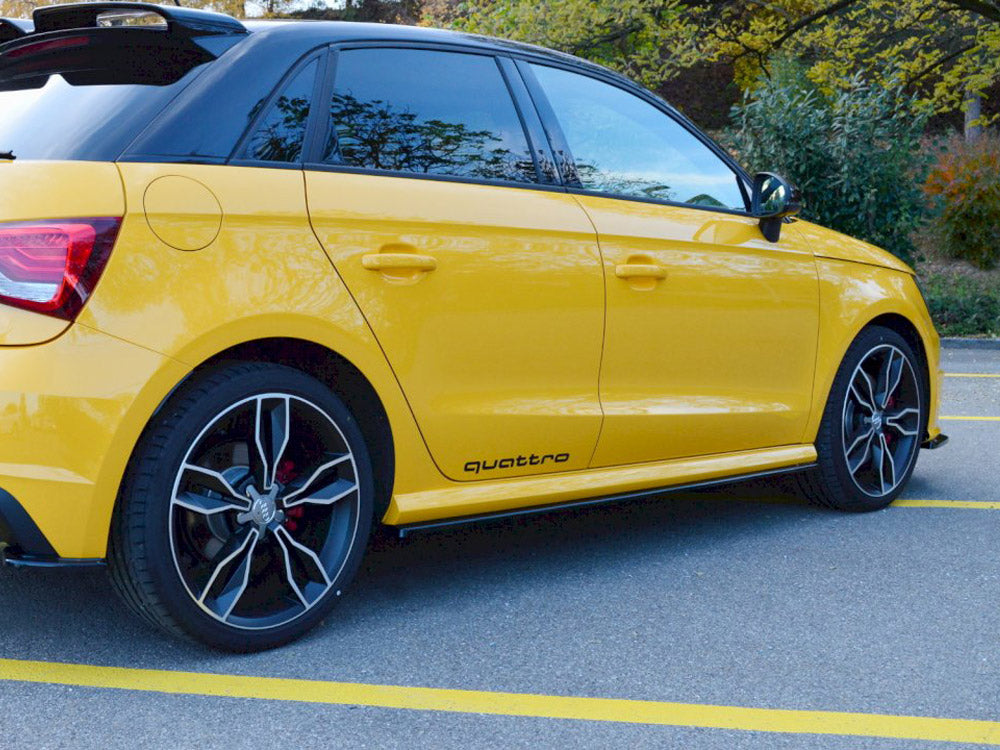 Side Skirts Splitters Audi S1 MK1 (2014-2018) - Carbon Look