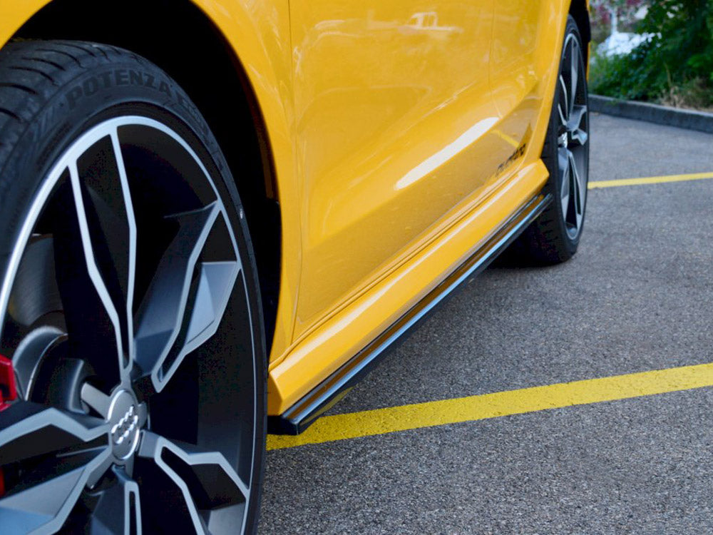 Side Skirts Splitters Audi S1 MK1 (2014-2018) - Carbon Look