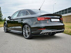 Rear Side Splitters Audi S3 / A3 S-line 8V FL Sedan
