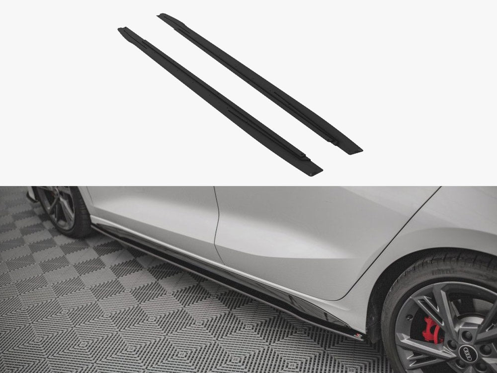 Street PRO Side Skirts Diffusers Audi S3 / A3 S-Line 8Y / 8Y Facelift