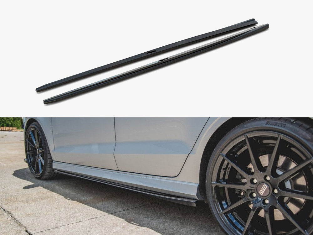 Side Skirts Diffusers V.2 Audi S3 Sedan 8V Facelift (2016-2020)