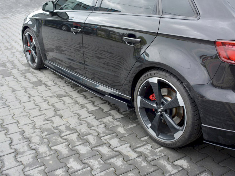 Racing Side Skirts Diffusers V.2 Audi RS3 8V Facelift Sportback (2017-20)