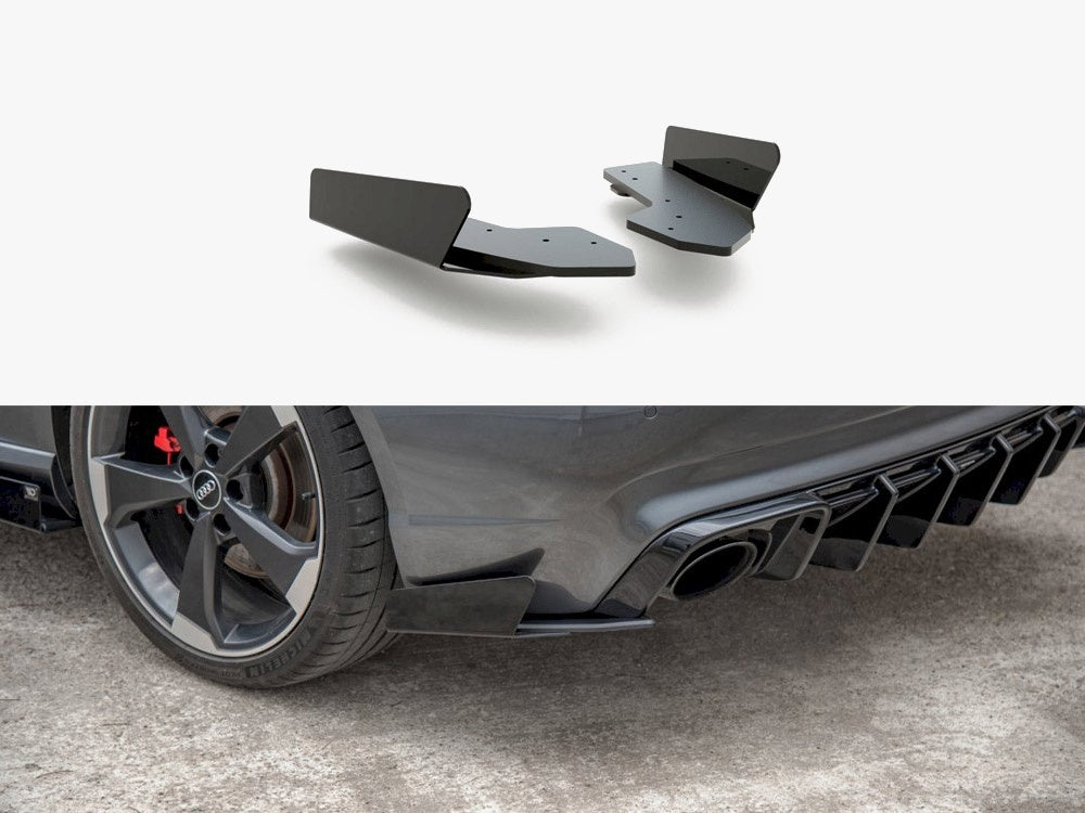 Street PRO Rear Side Splitters + Flaps Audi RS3 8V Sportback