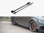 Street PRO Side Skirts Diffusers + Flaps Audi RS3 8V Sportback