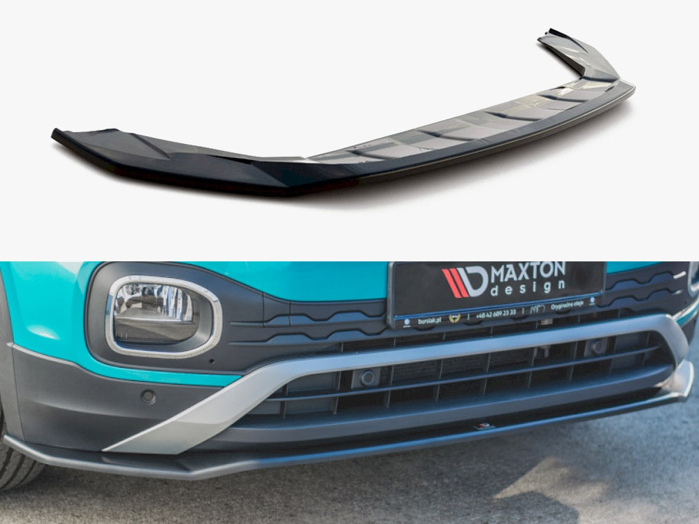 Front Splitter VW T Cross (2018-) - Carbon Look