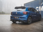 Street PRO Rear Valance + Flaps VW Polo GTI Mk6 - Red + Gloss Flaps