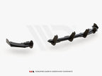 Street PRO Rear Valance + Flaps VW Polo GTI Mk6 - Red + Gloss Flaps