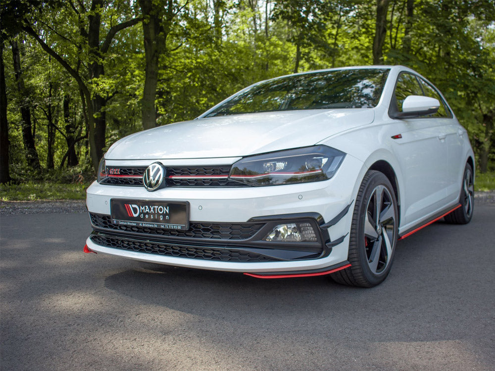 Front Splitter V.5 VW Polo Mk6 GTI - Carbon Look