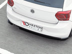 Rear Side Splitters V.2 Volkswagen Polo GTI / R-Line Mk6  - Carbon Look