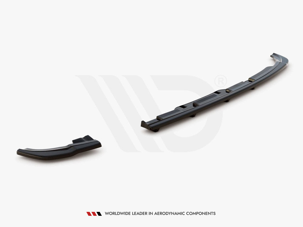 Rear Splitter (Vertical Bars) Volkswagen Polo GTI / R-Line Mk6 - Carbon Look