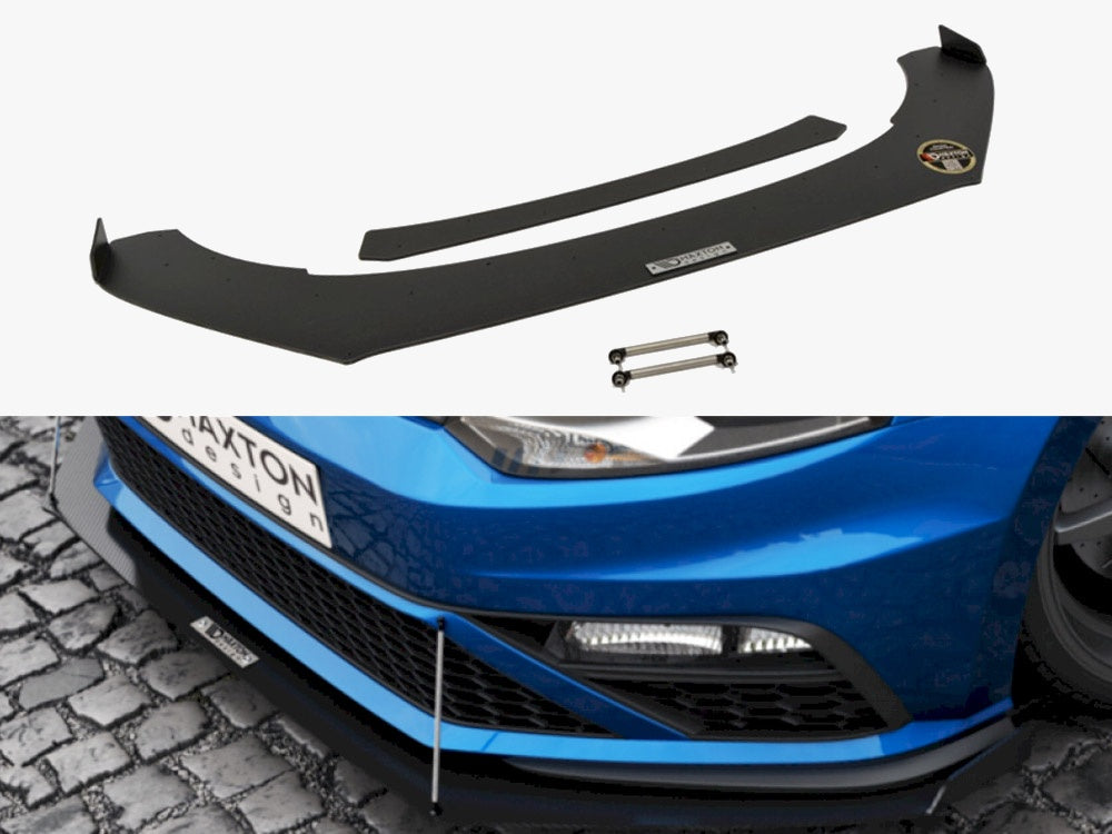 Front Racing Splitter (with wings) Volkswagen Polo GTI Mk5 Facelift